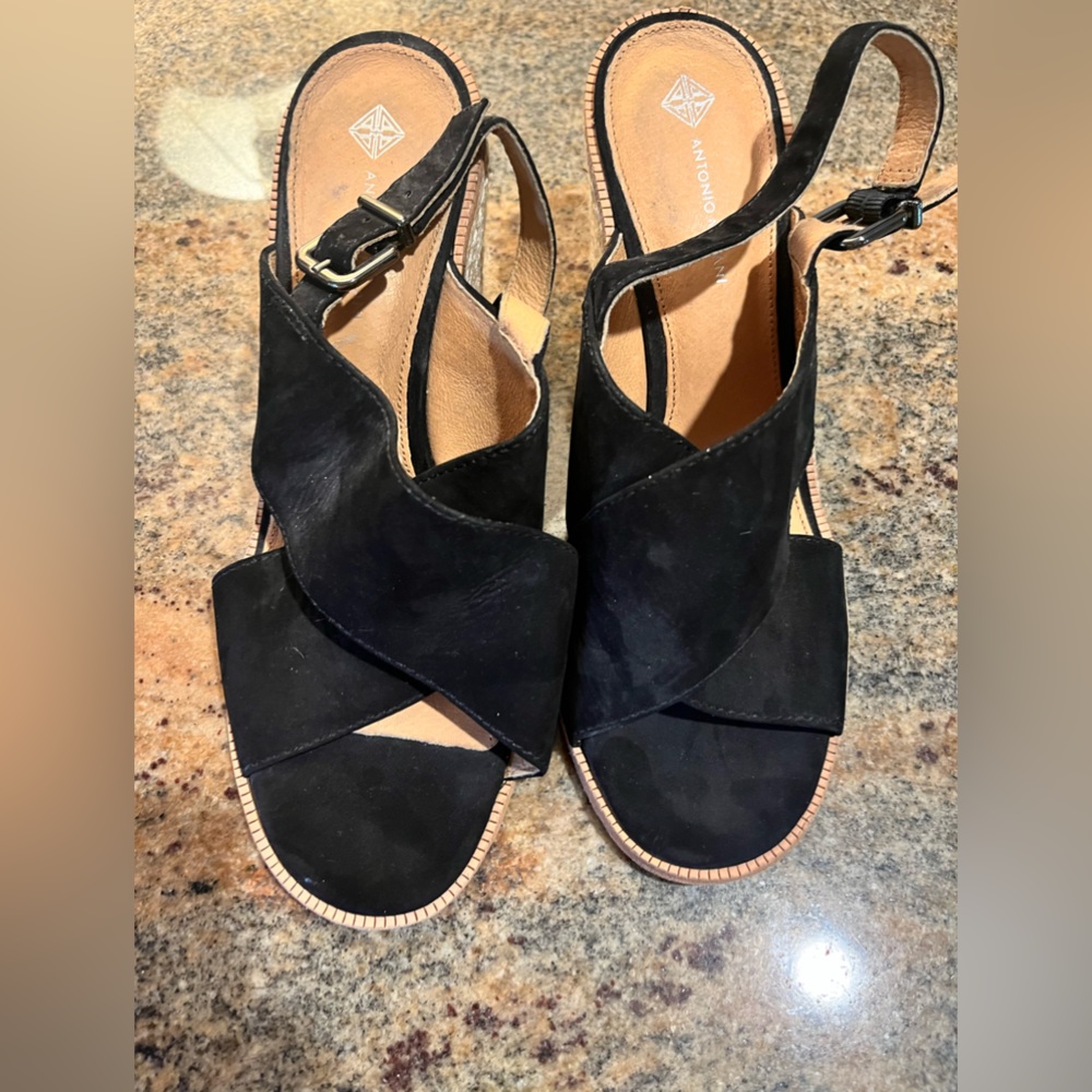 Antonio Melani Parla Slingback Wedge- Size 10. Worn once